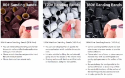 Colorful 300pcs Professional Sanding Bands 27 Colorful 300pcs Professional Sanding Bands -Melody Susie Colorful300pcsProfessionalSandingBands2