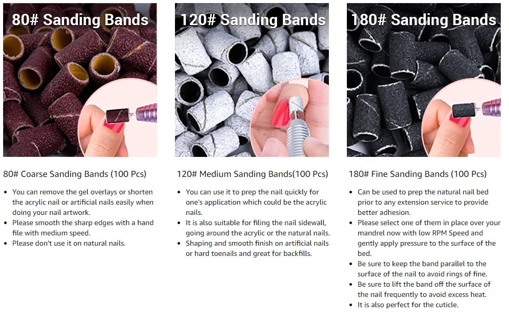 Colorful 300pcs Professional Sanding Bands 15 Colorful 300pcs Professional Sanding Bands - Image 13