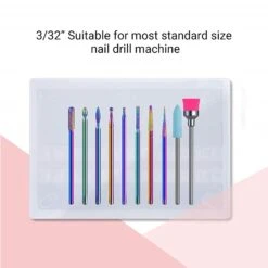 Colorful Diamond Cuticle Nail Drill Bits Set 10Pcs -Melody Susie ColorfulDiamondCuticleNailDrillBitsSet10Pcs5