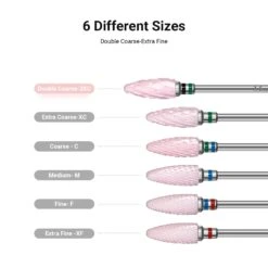 Ceramic Nail Drill Bits Pink -Melody Susie DoubleCoarse 2XCPink 03 fee7a19d c913 485c a8de fb22a38ef3ad