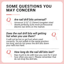 Large Tapered Barrel Tungsten Carbide Nail Drill Bits -Melody Susie EBC 3 2