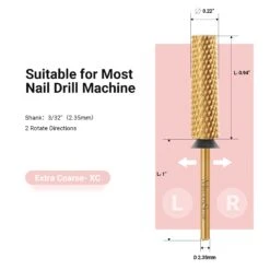 Super Long Tapered Tungsten Carbide Nail Drill Bits -Melody Susie ExtraCoarse XCGold 05 f2f5fbbe 2c5e 4d8e 9e04 7bf2c487d6ec