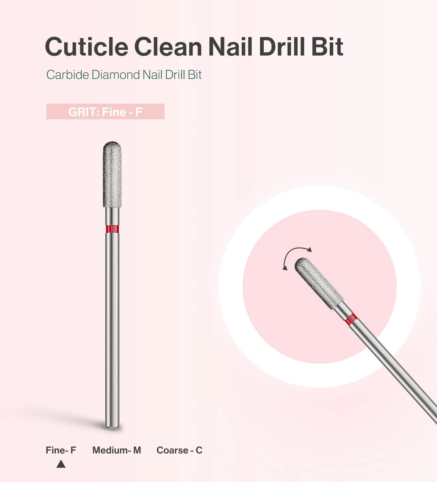 3mm Rounded Top Barrel Carbide Diamond Under Nail Cleaner Nail Drill Bit 6 3mm Rounded Top Barrel Carbide Diamond Under Nail Cleaner Nail Drill Bit - Image 4
