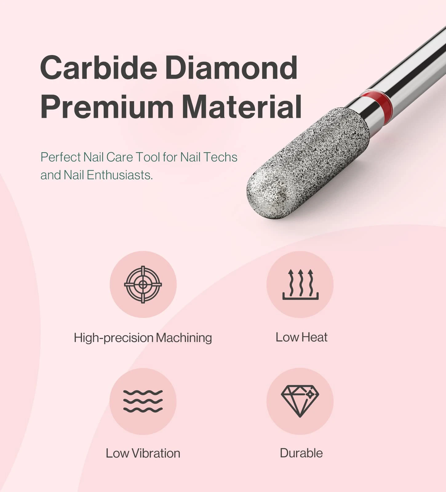 3mm Rounded Top Barrel Carbide Diamond Under Nail Cleaner Nail Drill Bit 8 3mm Rounded Top Barrel Carbide Diamond Under Nail Cleaner Nail Drill Bit - Image 6