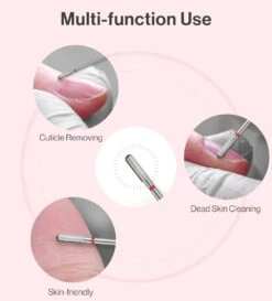 3mm Rounded Top Barrel Carbide Diamond Under Nail Cleaner Nail Drill Bit 24 3mm Rounded Top Barrel Carbide Diamond Under Nail Cleaner Nail Drill Bit -Melody Susie Fine F3mmRoundedTopBarrelCuticleBit 7