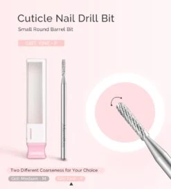 Small Round Barrel Tungsten Carbide Nail Drill Bit 14 Small Round Barrel Tungsten Carbide Nail Drill Bit -Melody Susie Fine FSmallRoundBarrelBit 02