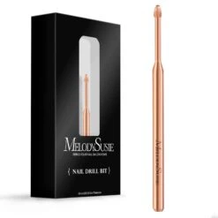 Tungsten Carbide Cuticle Cleaner Nail Drill Bit -Melody Susie Fine F Rose Gold Cuticle Bit 01