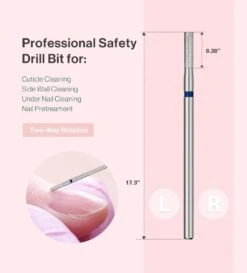 2mm Barrel Shape Carbide Diamond Under Nail Cleaner Nail Drill Bit 20 2mm Barrel Shape Carbide Diamond Under Nail Cleaner Nail Drill Bit -Melody Susie Medium M2mmBarrelCuticleBit 03