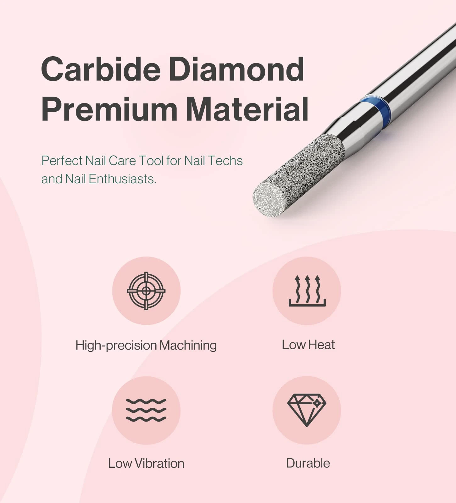 2mm Barrel Shape Carbide Diamond Under Nail Cleaner Nail Drill Bit 6 2mm Barrel Shape Carbide Diamond Under Nail Cleaner Nail Drill Bit - Image 4