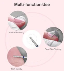 2mm Barrel Shape Carbide Diamond Under Nail Cleaner Nail Drill Bit 22 2mm Barrel Shape Carbide Diamond Under Nail Cleaner Nail Drill Bit -Melody Susie Medium M2mmBarrelCuticleBit 05