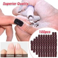 Colorful 100pcs Professional Sanding Bands With Mandrel Drill Bit -Melody Susie MelodySusie100pcsProfessionalSandingBandsfornaildrill 180GritEfileSandingPieceSet 2 85e5d5d6 a9e6 4bbb 9c11 cf8122d7331c