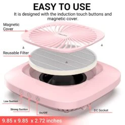 Nail Dust Collector-Pink 16 Nail Dust Collector-Pink -Melody Susie NailDustCollectorPink 04