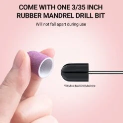 Nail Sanding Caps With A Rubber Mandrel Bit Purple - 13mm 13 Nail Sanding Caps With A Rubber Mandrel Bit Purple - 13mm -Melody Susie Purple 13mm 03