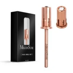 Crystal Top Barrel Shaped Mandrel Bit -Melody Susie SKU 02 CrystalTopMandrelBitRoseGold