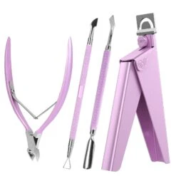 Acrylic Nail Clippers 4 In 1 Kit-Rainbow -Melody Susie SKU 03 A 4pcsPinkSet
