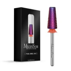 5 In 1 Cross Cut Tungsten Carbide Nail Drill Bits -Melody Susie SKU 03 Fine FPurple CrossCut