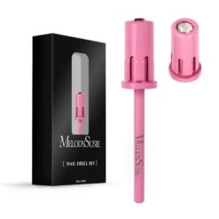 Crystal Top Barrel Shaped Mandrel Bit -Melody Susie SKU 04 CrystalTopMandrelBitPinkBlossom