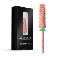 Super Long Tapered Tungsten Carbide Nail Drill Bit -Melody Susie SKU 05 Coarse CRoseGold