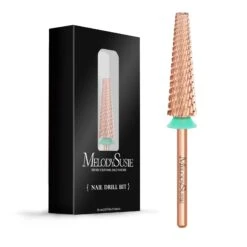 Super Long 5 In 1 Tungsten Carbide Nail Drill Bit (Rose-Gold) -Melody Susie SKU 06 Coarse CRoseGold