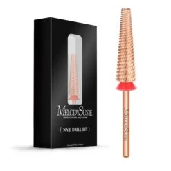 Super Long 5 In 1 Tungsten Carbide Nail Drill Bit (Rose-Gold) -Melody Susie SKU 08 Fine FRoseGold
