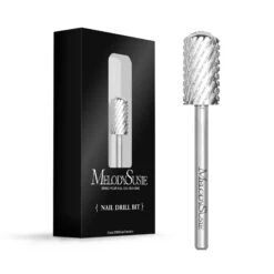 Round Top Large Barrel Carbide Nail Drill Bits-Coarse C (1 Pc) -Melody Susie SKU 10 DoubleCoarse 2XCSilver