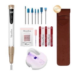 SM180F Portable & Stepless Speed Rechargeable Nail Drill 30000RPM