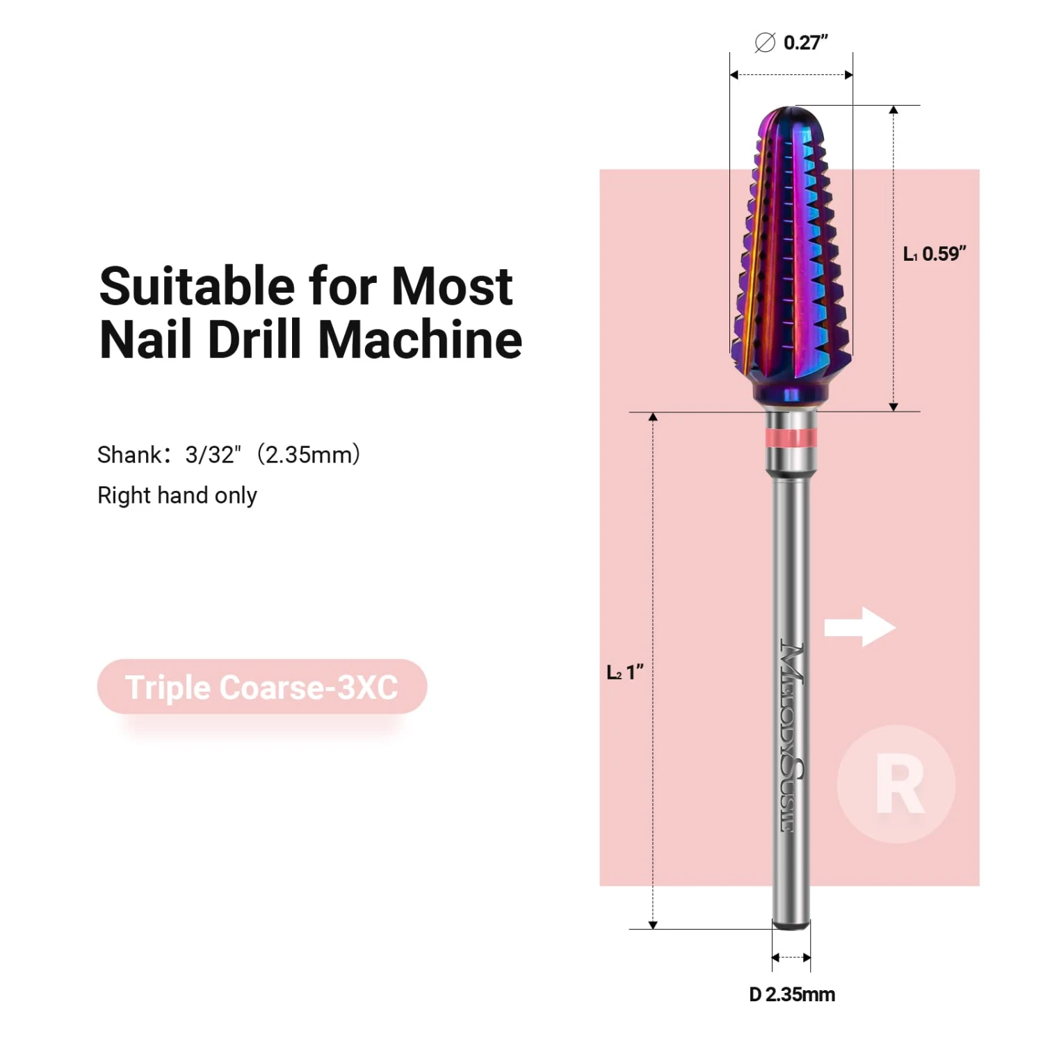 Tornado Tungsten Carbide Nail Drill Bits 6 Tornado Tungsten Carbide Nail Drill Bits - Image 4