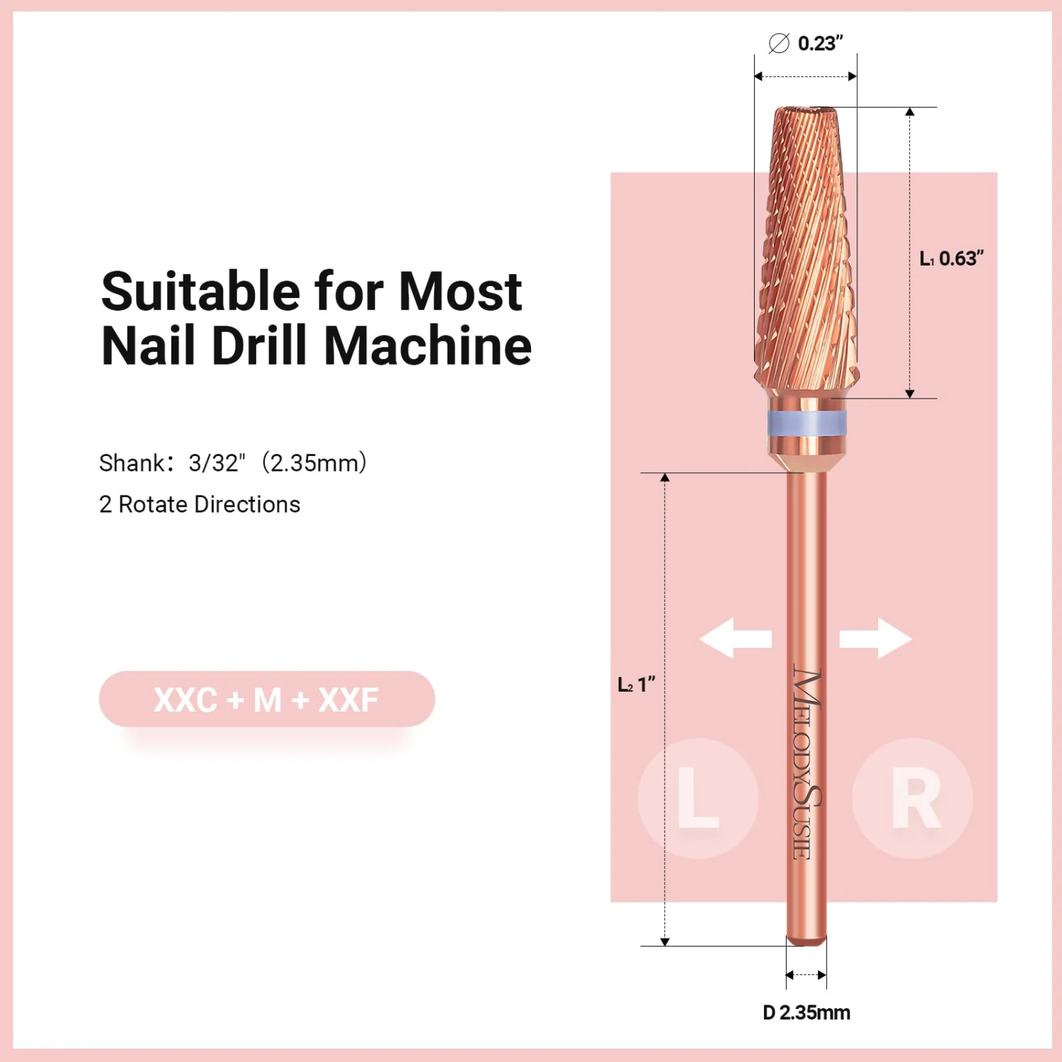 5 In 1 Pro Multi-function Mixed Sizes Tungsten Carbide Nail Drill Bit 7 5 In 1 Pro Multi-function Mixed Sizes Tungsten Carbide Nail Drill Bit - Image 5