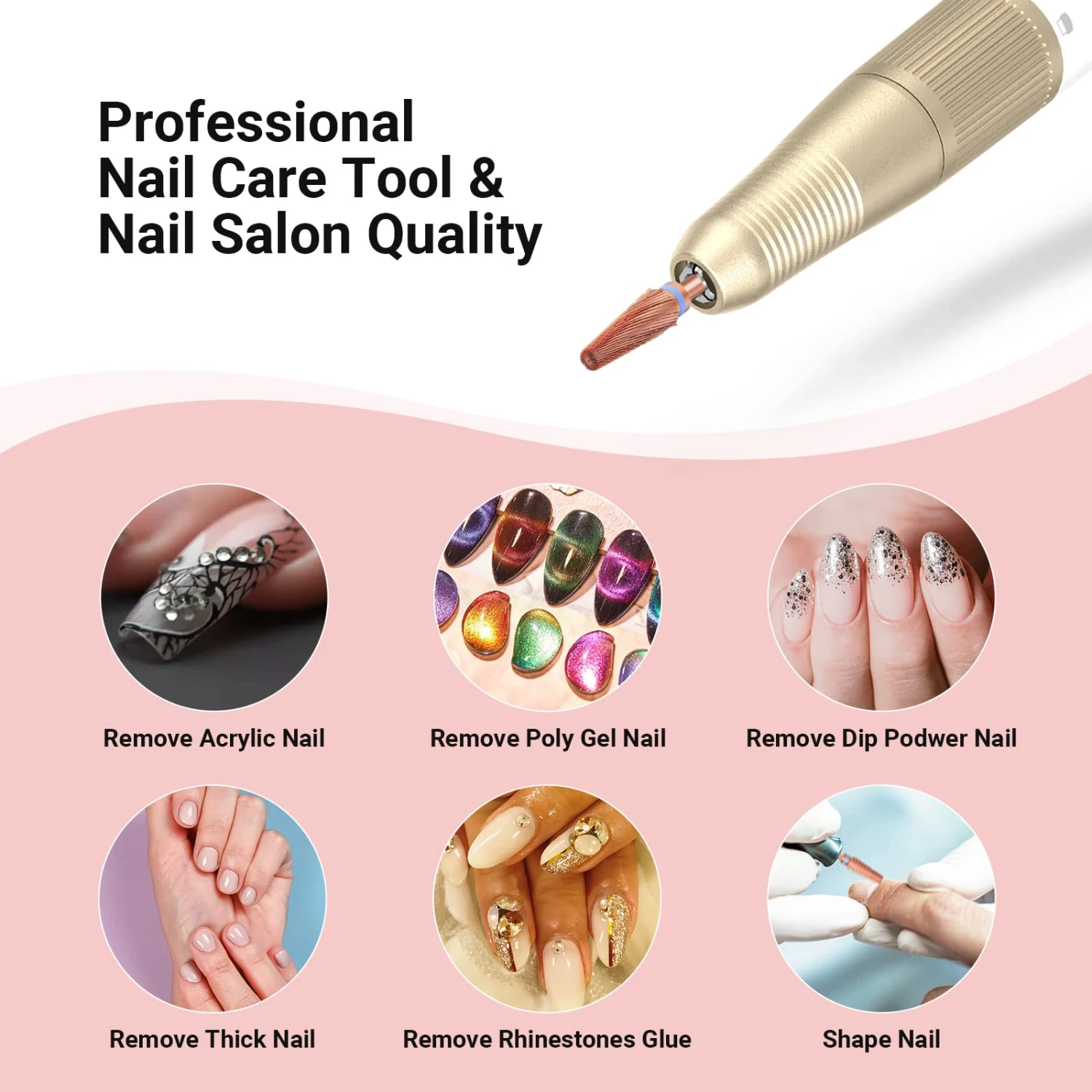 5 In 1 Pro Multi-function Mixed Sizes Tungsten Carbide Nail Drill Bit 9 5 In 1 Pro Multi-function Mixed Sizes Tungsten Carbide Nail Drill Bit - Image 7