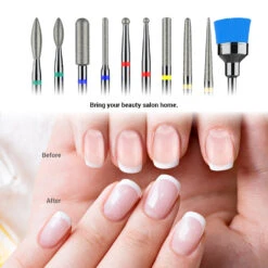 Diamond Cuticle Nail Drill Bits Set 10Pcs 15 Diamond Cuticle Nail Drill Bits Set 10Pcs -Melody Susie f5cc5d3125ff9e11e94ba093666de4d4