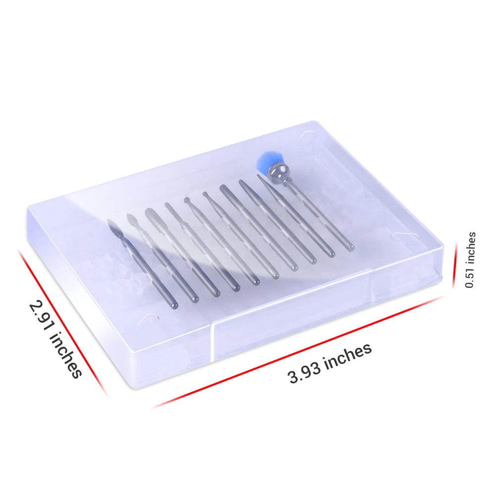 Diamond Cuticle Nail Drill Bits Set 10Pcs 7 Diamond Cuticle Nail Drill Bits Set 10Pcs - Image 5