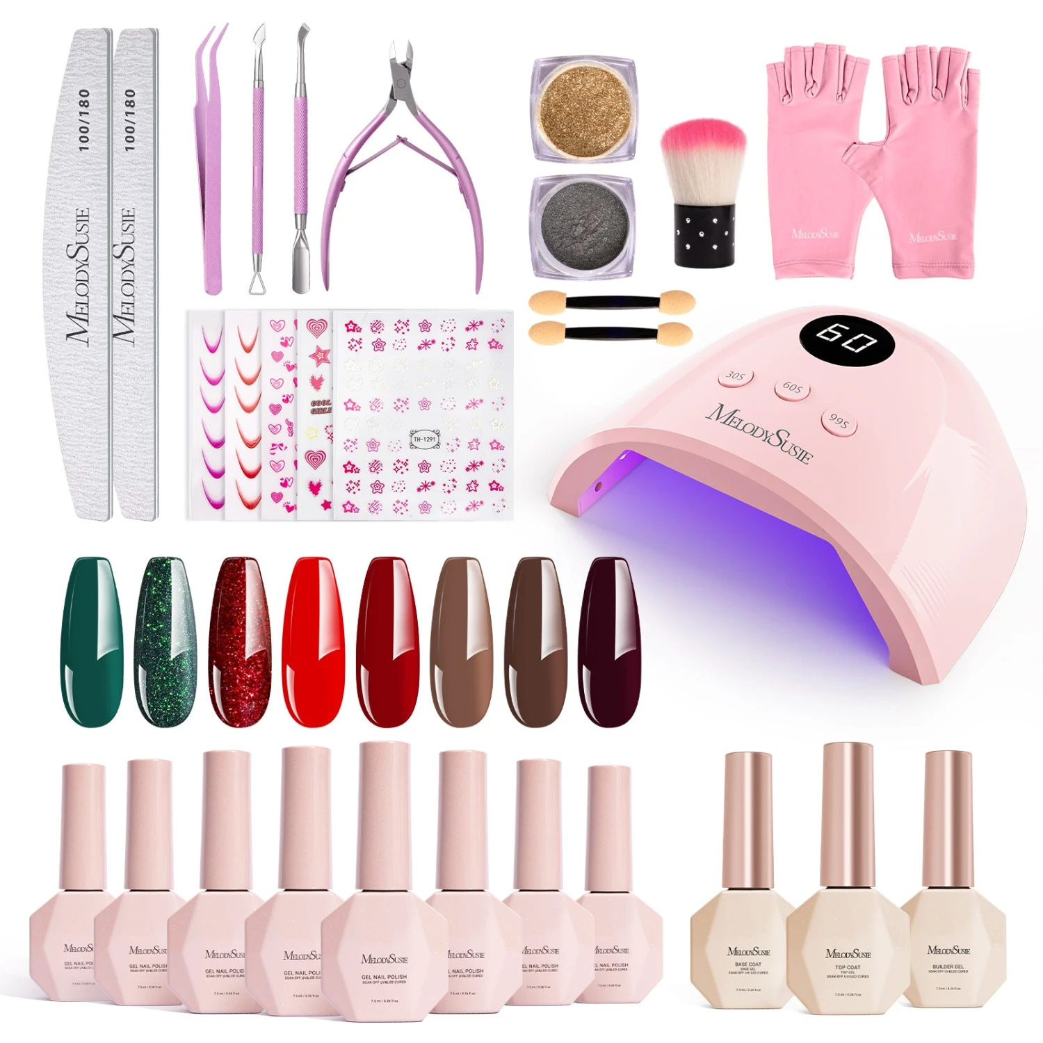 Gel Nail Polish Kit With UV Light P-PLUS30F 3 Gel Nail Polish Kit With UV Light P-PLUS30F