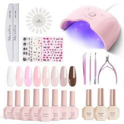 Gel Nail Polish Kit With UV Light P-ART06F